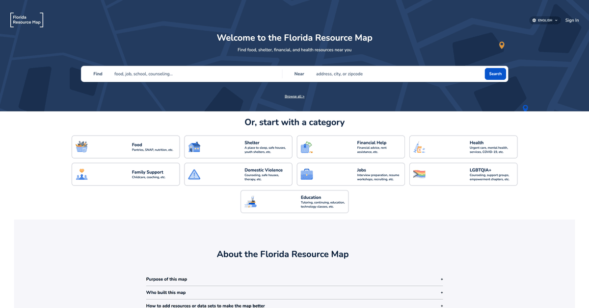 Florida Resource Map featured image